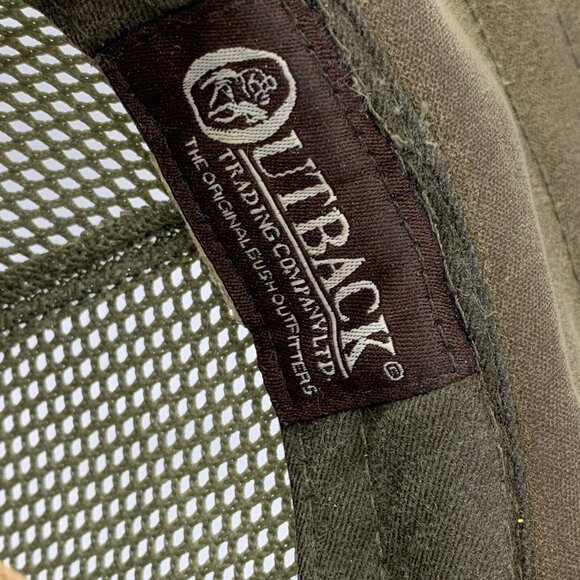 Outback Trading Co Mens Oilskin Willis 1470 Mesh Hat Medium Aussie Adventure - Picture 9 of 9